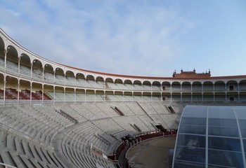 Notranjost znamenite arene za bikoborbe v Madridu ‒ Plaza de Toros de Las Ventas <em>Foto: Fotoarhiv Jožeta Štukla</em>