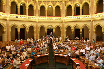 V madžarskem parlamentu <em>Foto: Fotoarhiv Jožeta Štukla</em>