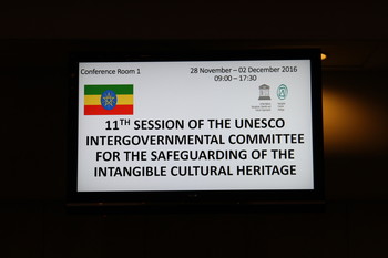 11. zasedanje Unescovega Medvladnega odbora za ohranjanje nesnovne kulturne dediščine, Center Združenih narodov <em>Foto: Arhiv Jožeta Štukla</em>