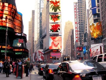 Berko, Nikoli niste daleč od Berkove zvezde, Times Square 2, 2007, arhivski pigmentni tisk