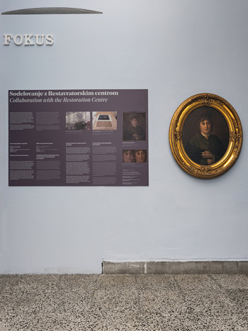 Fokus: Restavratorski postopki na sliki Ivana Franketa <em>Foto: Lucija Rosc</em>