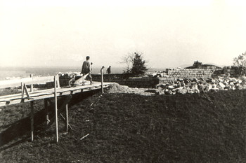 The excavations on Krancelj Hill in 1954. <em>Photo: Niko Kuret</em>