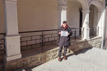Poetic Agitation: Read the Poems of Srečko Kosovel, 2025, at various locations throughout the city <em>Foto: Darko Simičić Photo Archive</em>