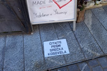 Poetic Agitation: Read the Poems of Srečko Kosovel, 2025, at various locations throughout the city <em>Foto: Darko Simičić Photo Archive</em>